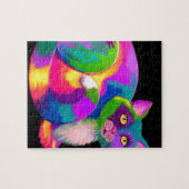 Puzzle Chat de calicot coloré (Horizontal)