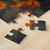 Puzzle Chat de couleur Carmel avec ailes reposant (Côté)