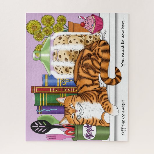 Puzzle Chat de cuisine (Vertical)