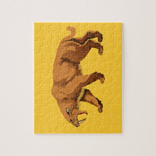 Puzzle Chat de dent de sabre (Vertical)