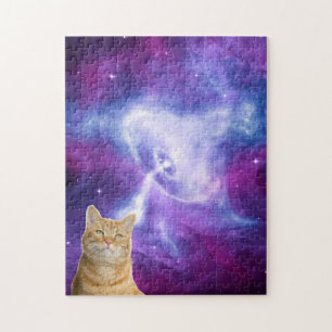 Puzzle Chat de l'espace galactique cosmique