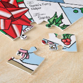 Puzzle Chat de Noël blanc (Côté)