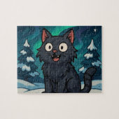 Puzzle Chat de Noël islandais Yule (Horizontal)