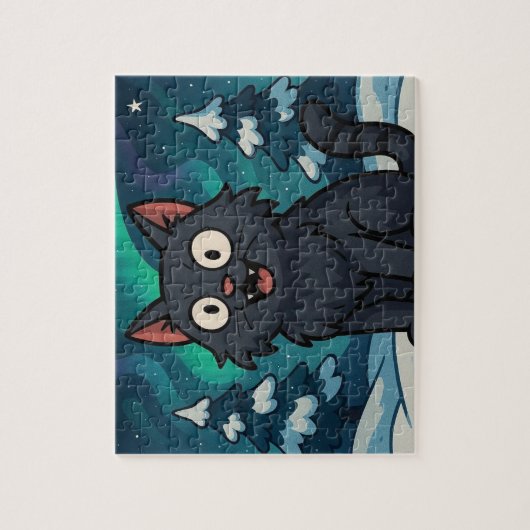 Puzzle Chat de Noël islandais Yule (Vertical)