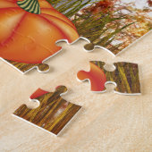 Puzzle Chat de remerciement Patch de citrouille d'Action  (Côté)