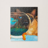 Puzzle Chat de Siamese et Betta Fish (Vertical)