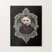 Puzzle Chat d'Halloween, chat Vampire (Vertical)