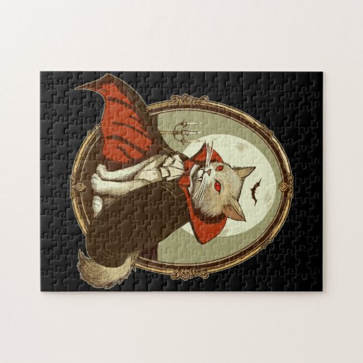 Puzzle Chat d'Halloween, Comte Catula (Horizontal)