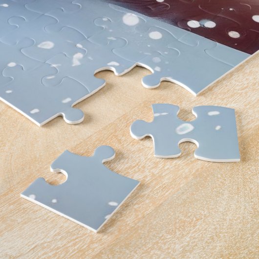 Puzzle Chat d'hiver Ginger (Côté)