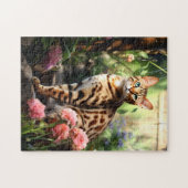 Puzzle Chat du Bengale dans la nature (Horizontal)