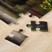 Puzzle Chat du Bengale dans le jardin (Côté)