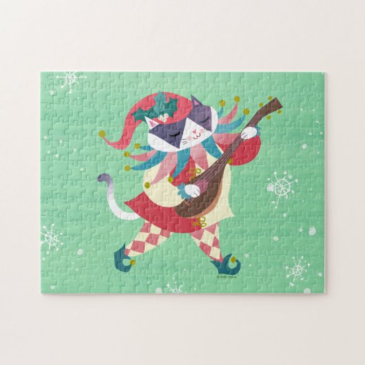 Puzzle Chat elf de Noël (Horizontal)