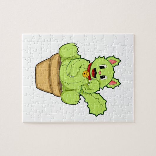 Puzzle Chat en cactus (Horizontal)