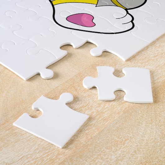 Puzzle Chat en tant qu'astronaute en costume (Côté)