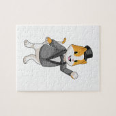 Puzzle Chat en tant que groom avec ruban (Horizontal)