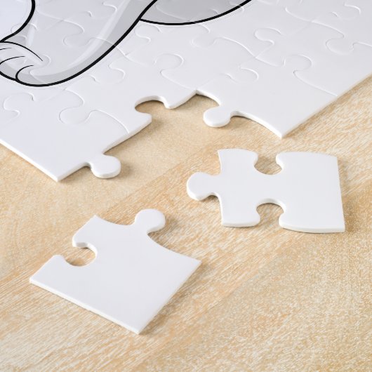 Puzzle Chat en tant que Peintre avec pinceau (Côté)