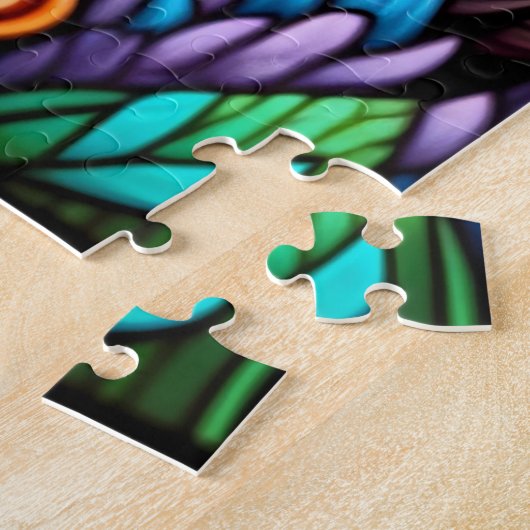 Puzzle Chat en verre tendu (Côté)