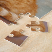 Puzzle Chat endormi et tournesols (Côté)