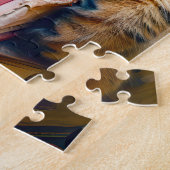 Puzzle Chat endormi sur un tas de livres (Côté)