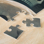 Puzzle Chat et crâne d'Halloween (Côté)