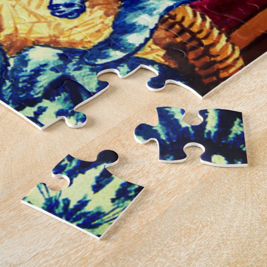 Puzzle Chat et ses chatons (Côté)