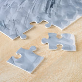 Puzzle Chat Fluffy aux Yeux Bleus (Côté)