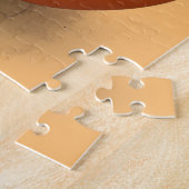 Puzzle Chat Fun Halloween Caractère mordant un Citrouille (Côté)