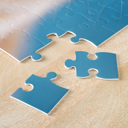 Puzzle Chat-gingembre portant des lunettes (Côté)