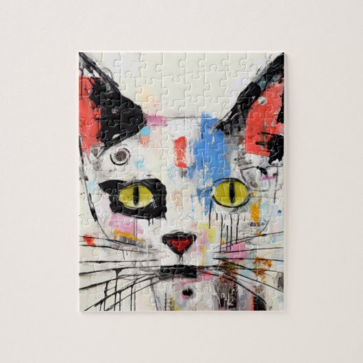 Puzzle Chat Graffiti Félin Urbain Cool (Vertical)