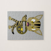 Puzzle Chat Guerrier Chibi (Horizontal)