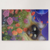 Puzzle Chat himalayen en fleurs (Horizontal)