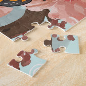 Puzzle Chat japonais chanceux | Fleurs (Côté)