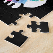 Puzzle Chat japonais de bonne chance avec arc-en-ciel (Côté)
