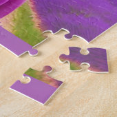 Puzzle Chat jazzy - - champ de lavande (Côté)
