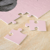 Puzzle Chat joli en rose (Côté)