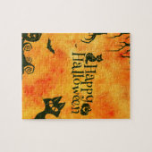 Puzzle chat joyeux halloween (Horizontal)