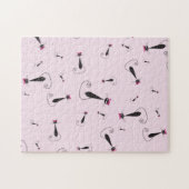 Puzzle Chat Kitty Casquette rose (Horizontal)