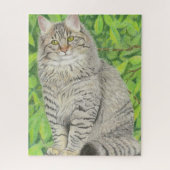 Puzzle Chat Longhair Tabby (Vertical)