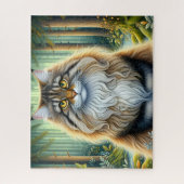 Puzzle Chat Maine Coon de forêt (Vertical)
