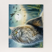 Puzzle Chat Maine Coon de forêt (Vertical)