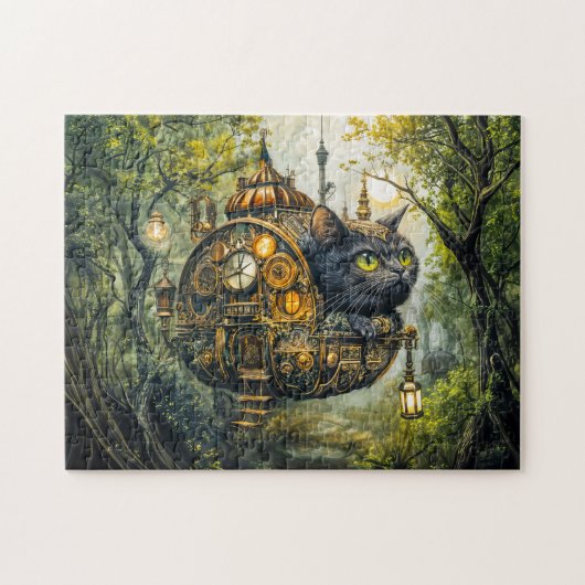 Puzzle Chat mécanique mystique (Horizontal)