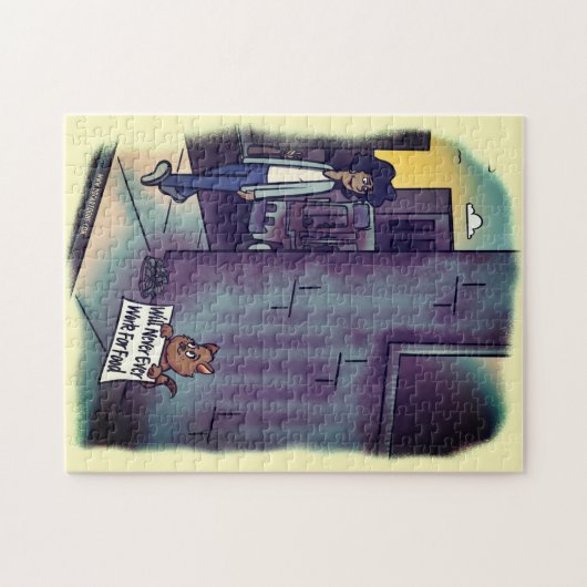 Puzzle Chat mendiant (Horizontal)