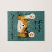 Puzzle Chat mignon drôle de nappe (Horizontal)