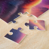 Puzzle Chat Néon Du Guerrier Futuriste Sci-Fi Avec Laser. (Côté)