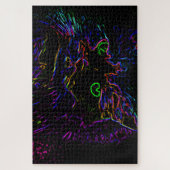 Puzzle Chat Neon Glow (Vertical)
