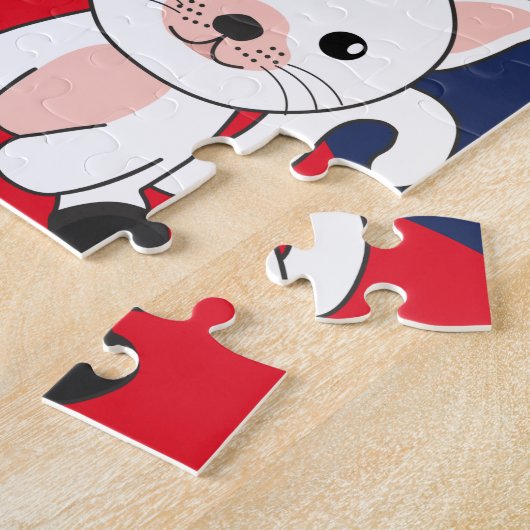 Puzzle Chat Noël Neige Hiver Animaux Chats Jigsaw Puzz (Côté)