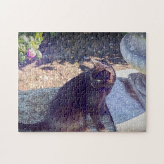 Puzzle Chat noir (Horizontal)