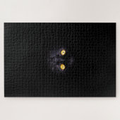 Puzzle Chat noir Arrière - plan solide animal animal anim (Horizontal)