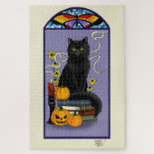 Puzzle Chat noir Art Nouveau (Vertical)