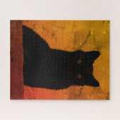 Puzzle Chat noir artistique (Horizontal)